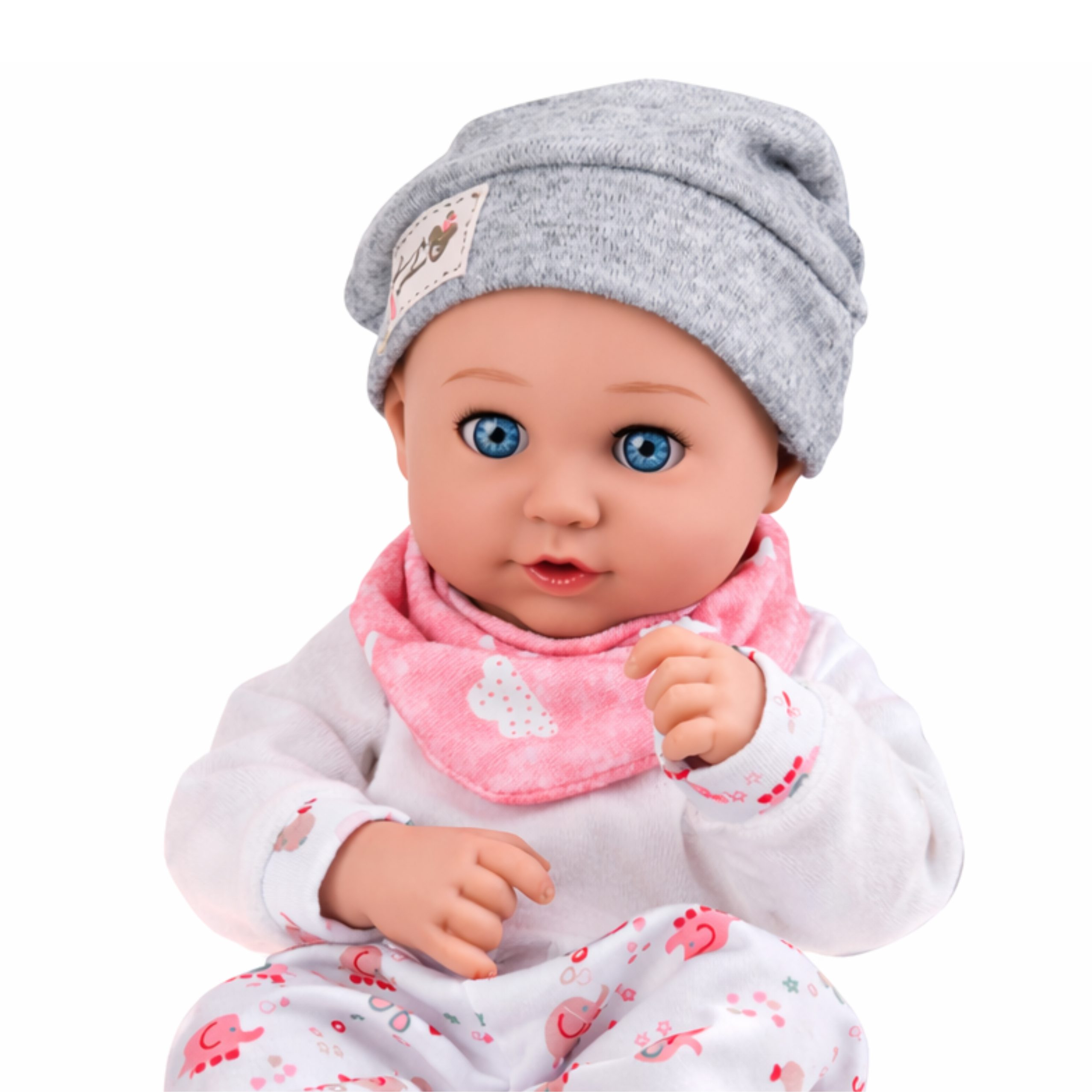 Baby Doll With Feeding Accessories Bib Hat 28 Cm