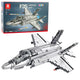F-35 Lightning Ii Fighter Plane Construction Bricks Gray 1490 Pcs.