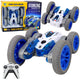 Remote Controlled Stunt Car Rc Lights Smoke Drift 360° Blue