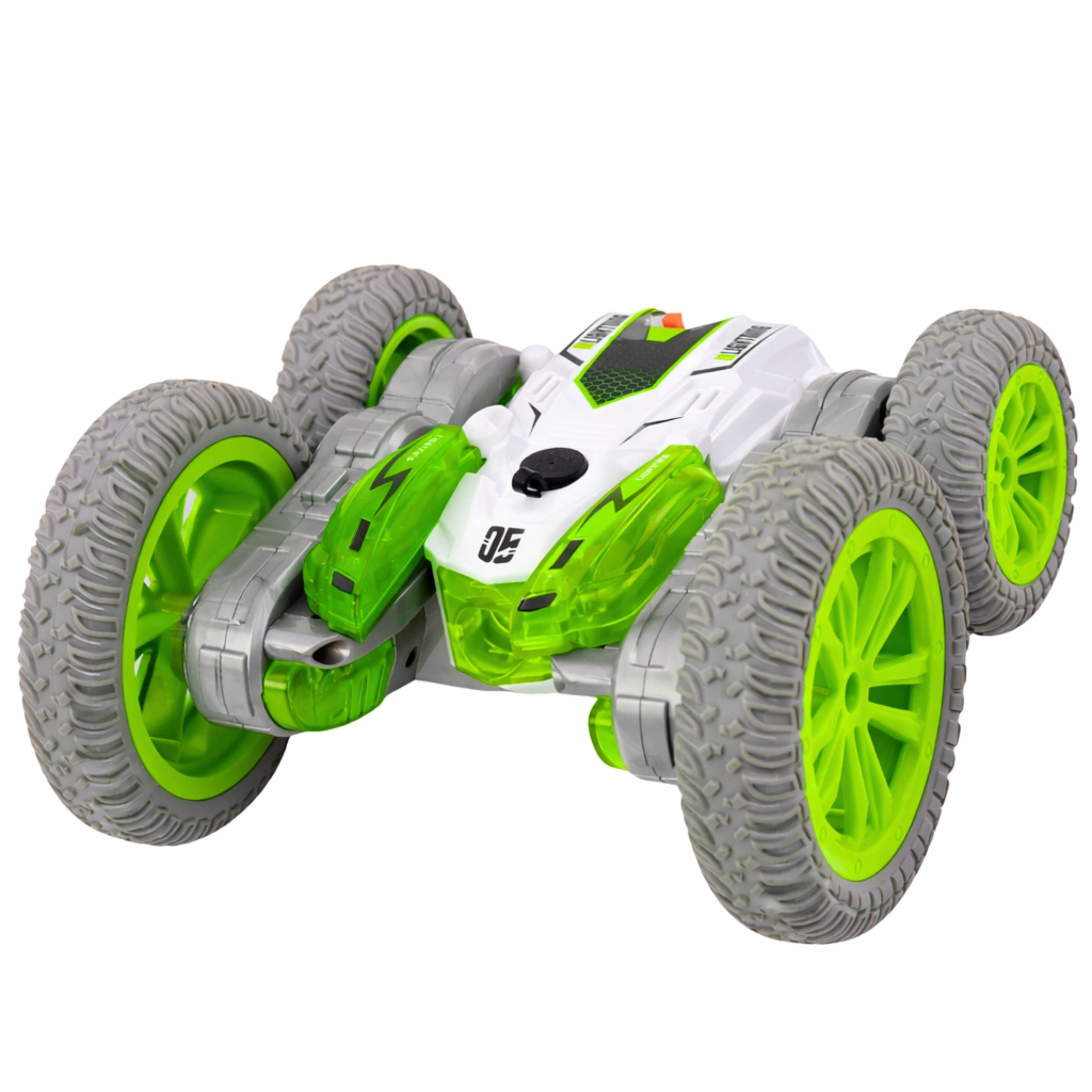 Remote Controlled Stunt Car Rc Lights Smoke Drift 360° Green