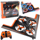 Rc Remote Controlled Drone Flying Quadcopter Led Lights App