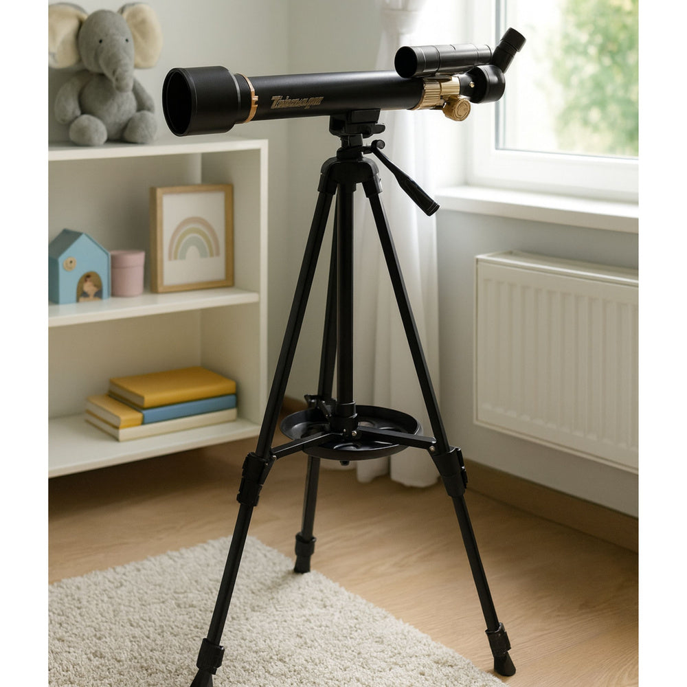 Educational Aluminum Astronomical Telescope With Tripod And Accessories 1.35 M