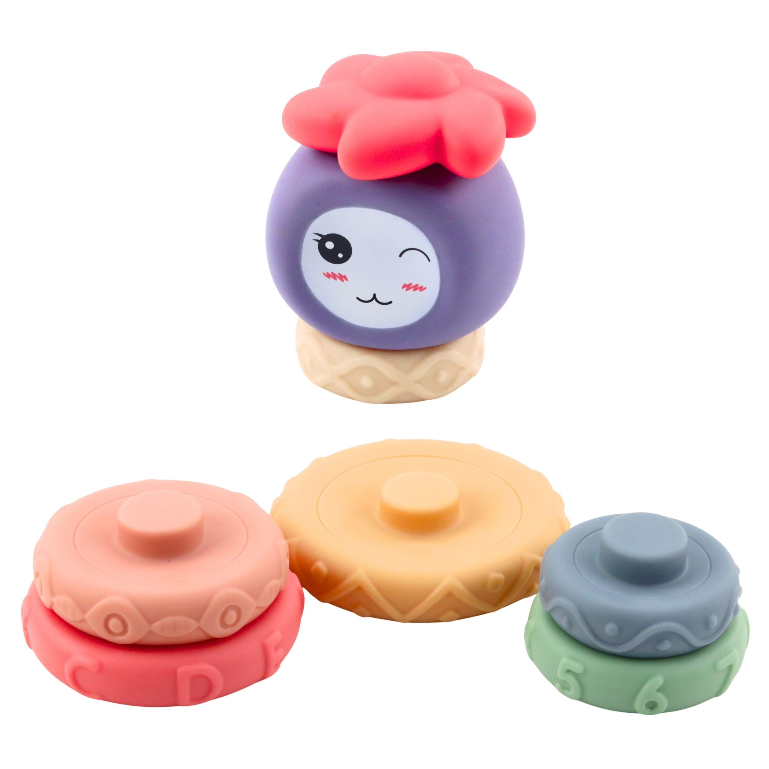 Tower Of Soft Blocks Sensory Pyramid Colorful 8 Pcs.