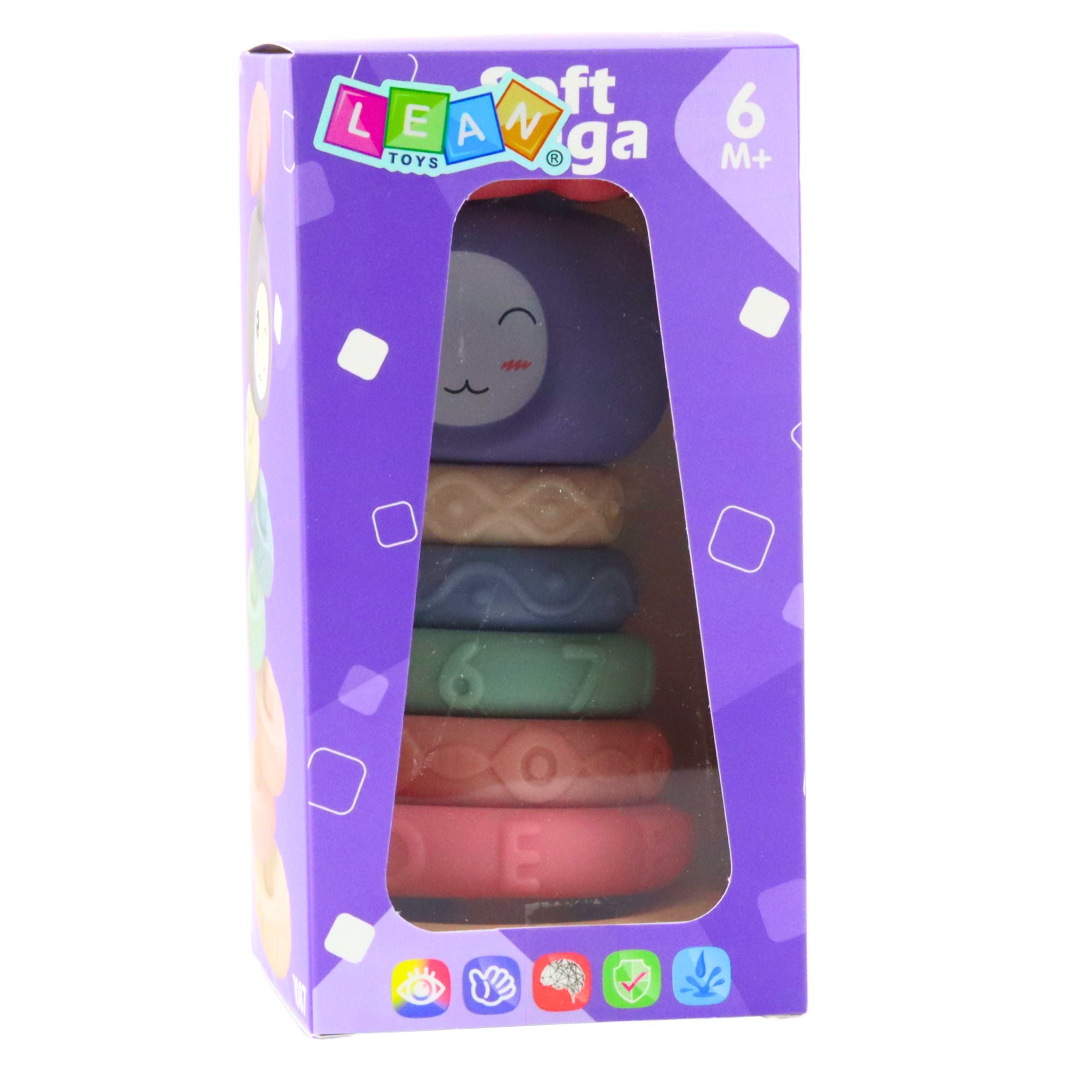 Tower Of Soft Blocks Sensory Pyramid Colorful 8 Pcs.