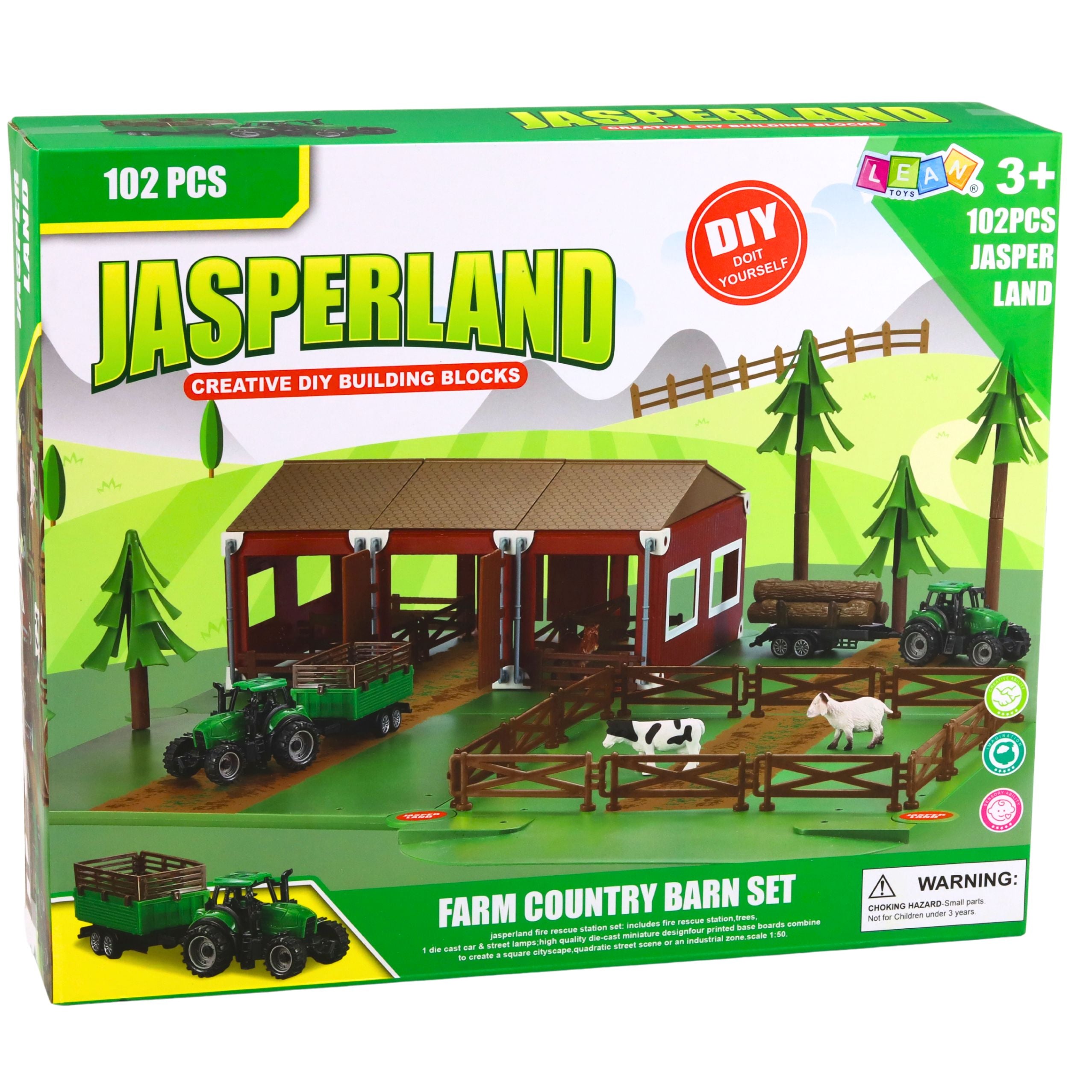 Farm Set Farmhouse Tractors Animals 102 Pcs.