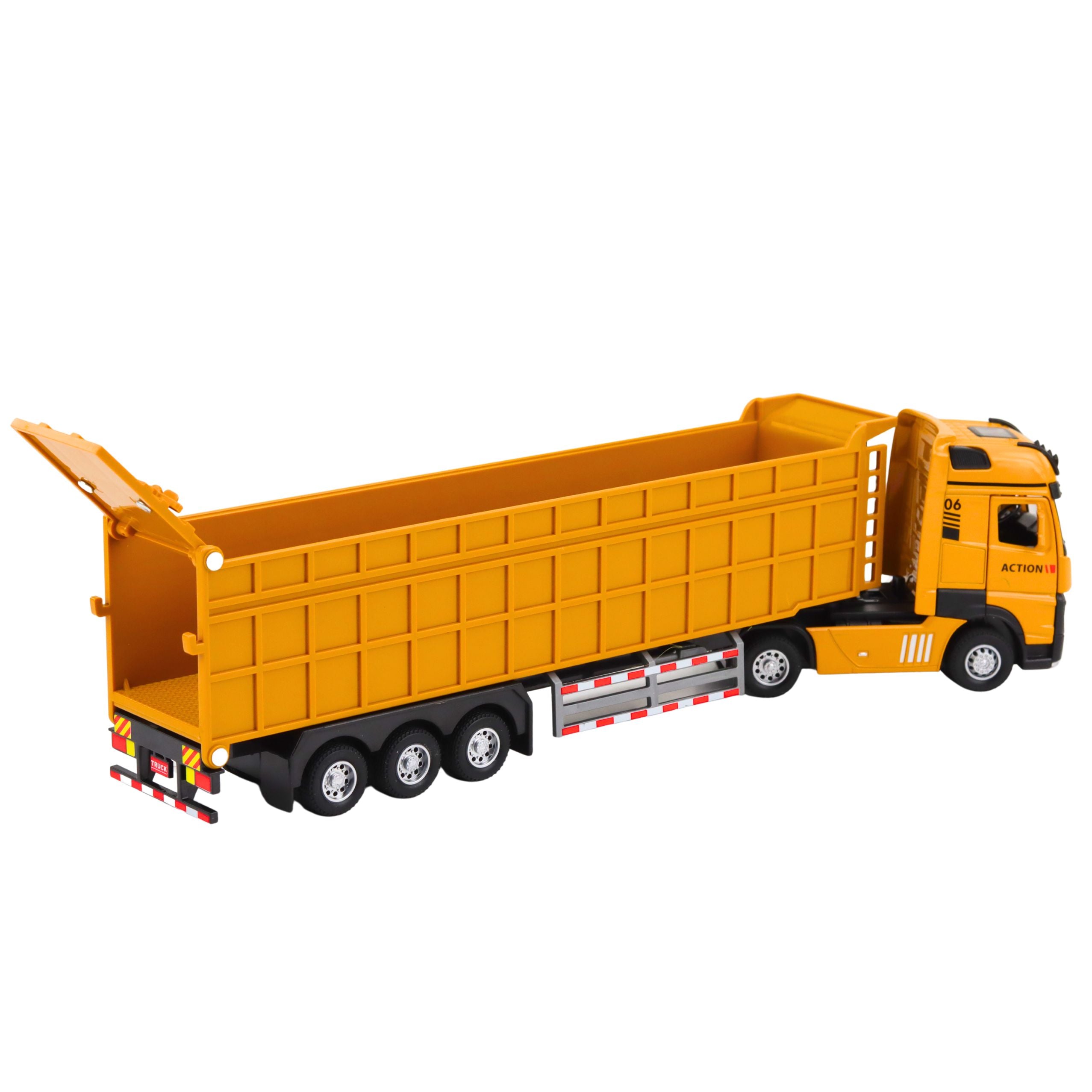 Truck Dumper Metal Cab Lights Sounds Drive Yellow