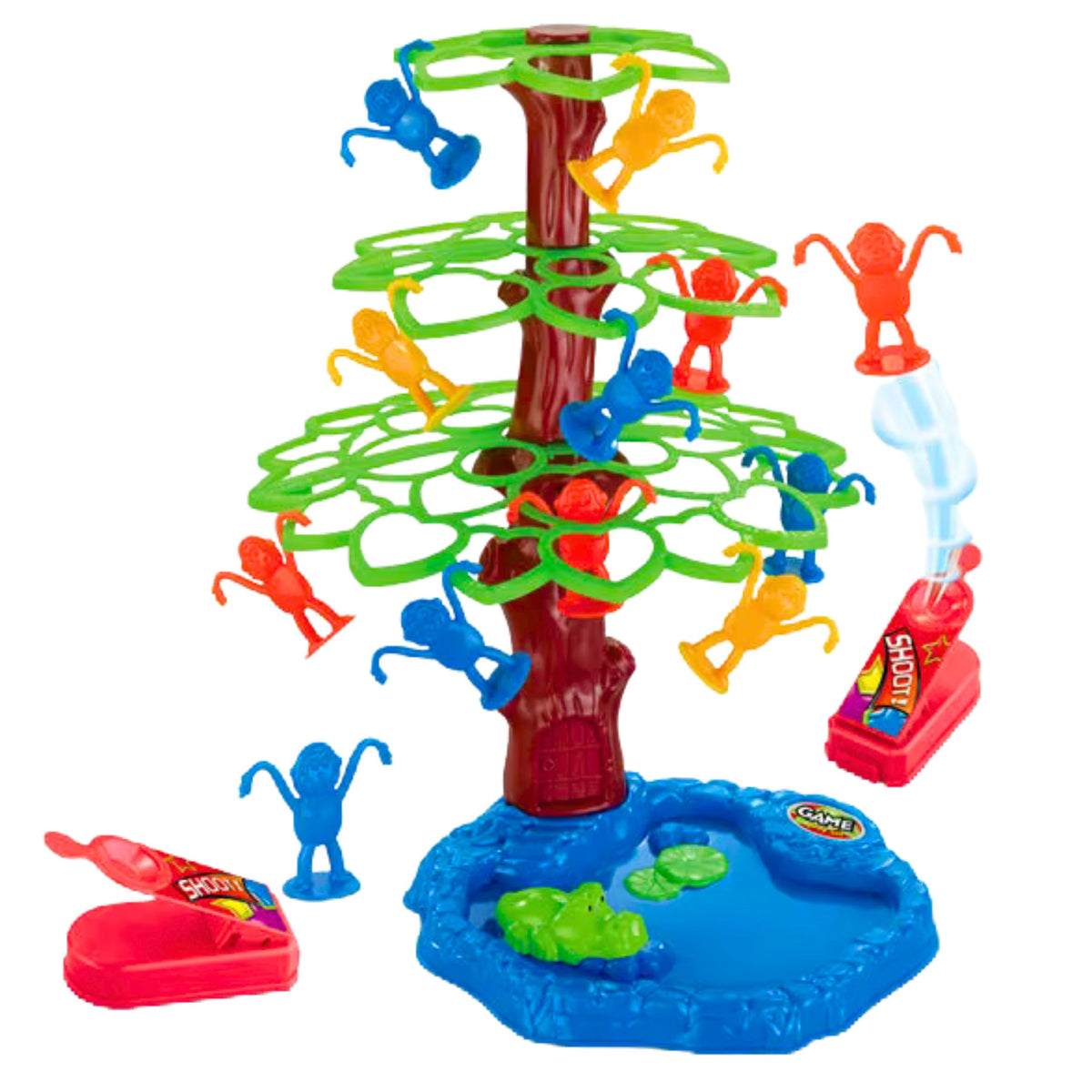 Jogo de arcade da família Jumping Monkeys Tree Lake