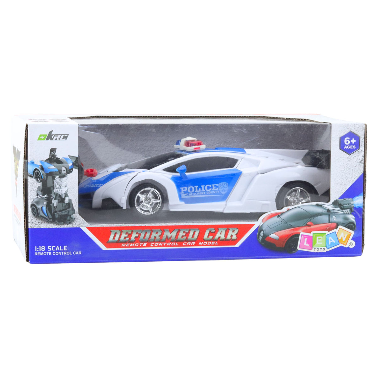 Auto Robot 2in1 Police Remote Controlled Police Car Rc 1:18