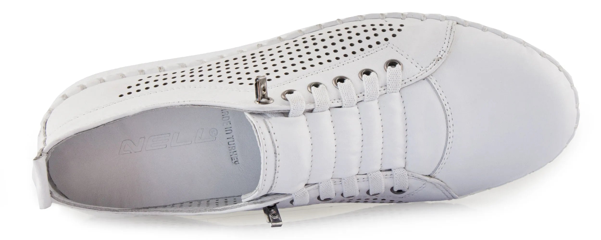 Women's Leather Shoes Nell Perform White