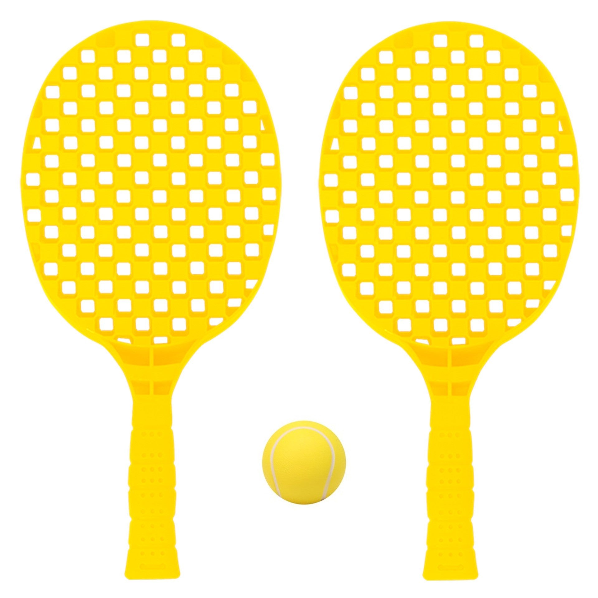 Zestaw Shuttleball — do użytku wyłącznie z piłką piankową, kolor żółty