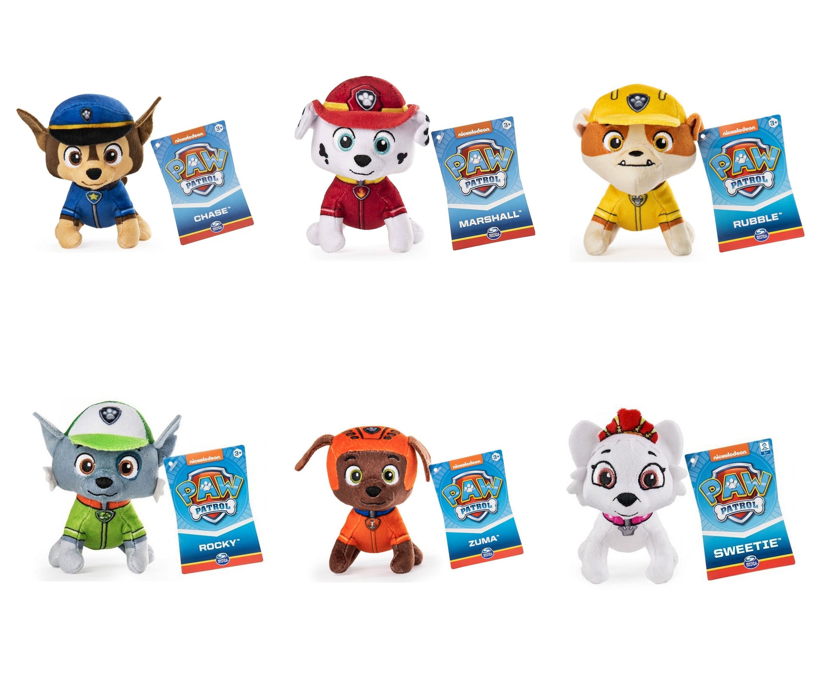 Paw Patrol Plyslegetøj 13 Cm