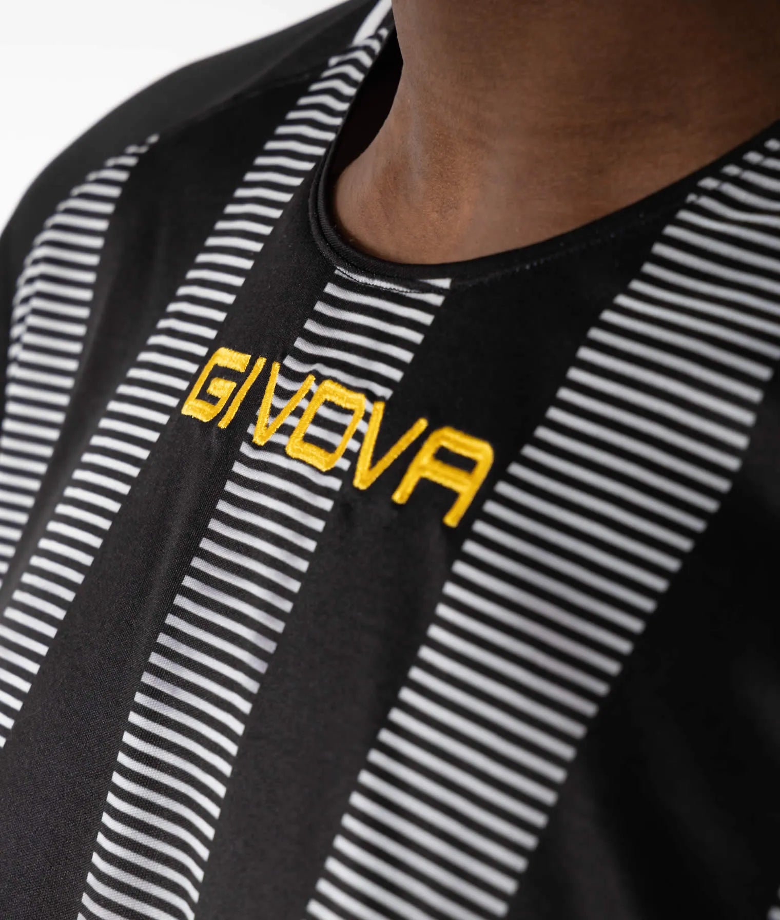 T-shirt de sport Givova Rugby Noir-blanc Noir