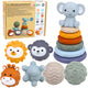 Set Of Sensory Rubber Blocks For Babies 3 In 1 Balls Tower