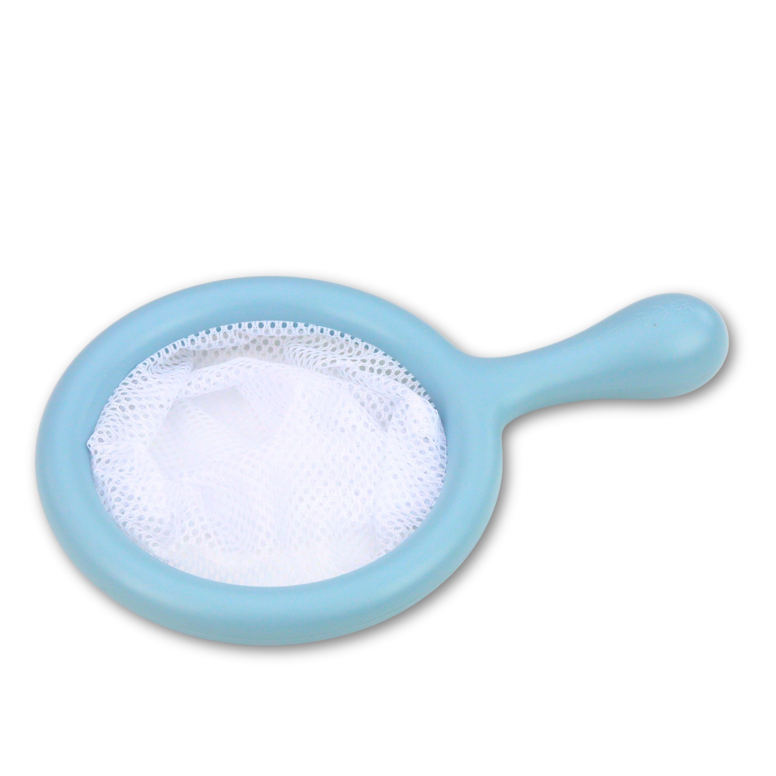 Bath Toys Set Fishing Rubber Animals Pastel Strainer 4 Pcs.