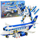 Building Blocks Passenger Plane Robot 2in1 Lights 417 Pcs.