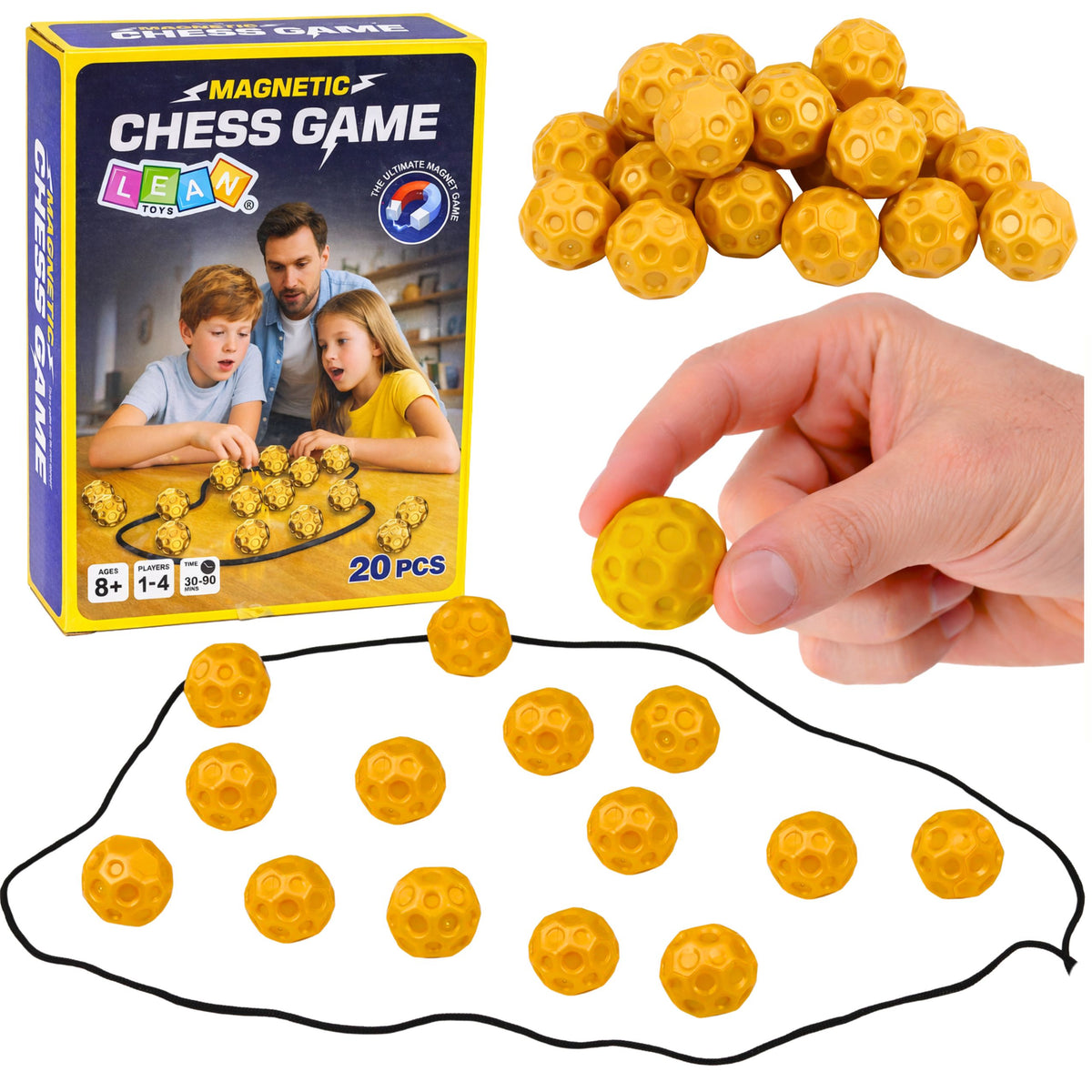 Jeu de logique magnétique familial 20 pièces magnétiques