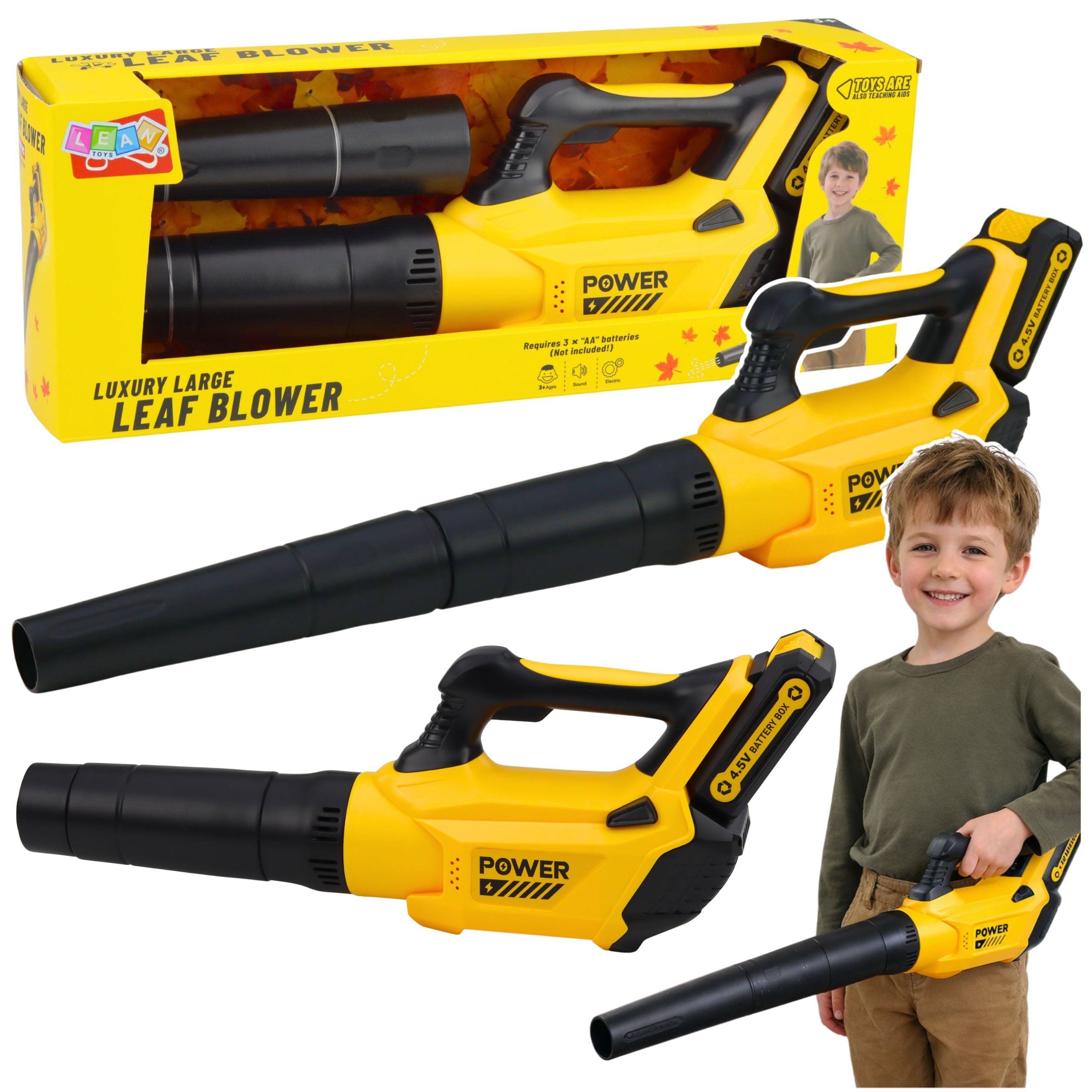 Toy Leaf Blower For Kids Sounds Blower Yellow