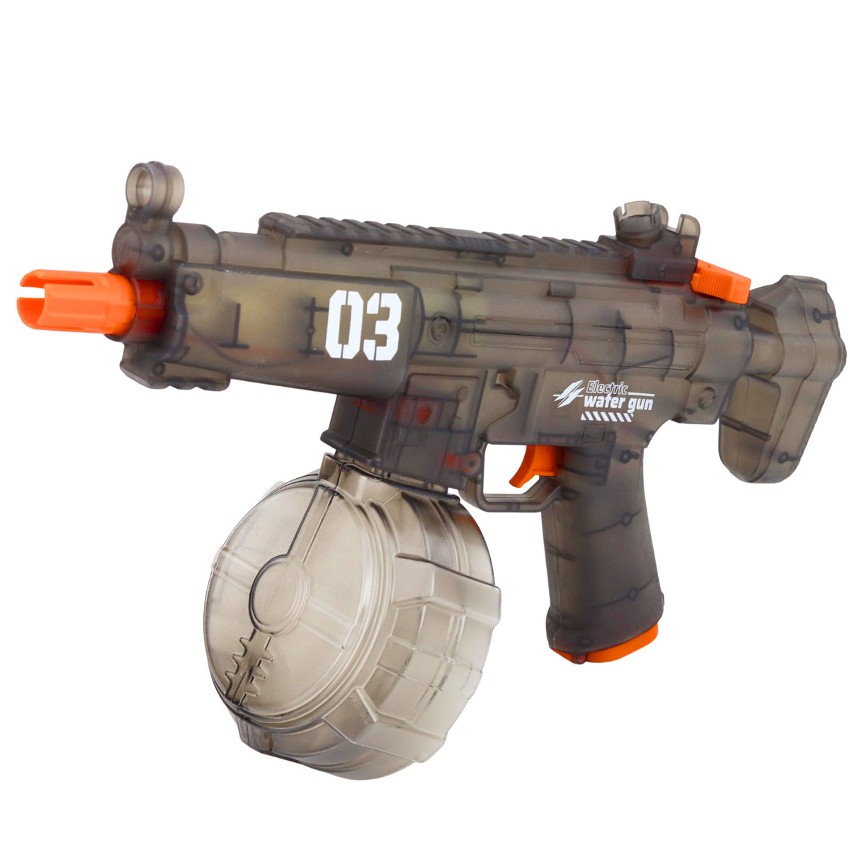 Electric Water Gun Rifle Automatic Black Range 8-9m 450 Ml