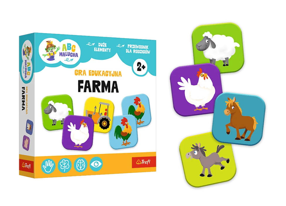 Lernspiel Bauernhof Abc Für Kleinkinder Treflik-familie Trefl 02909