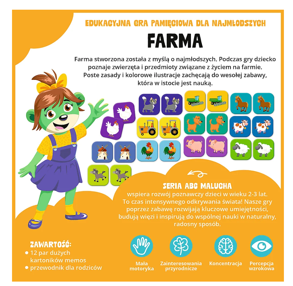 Lernspiel Bauernhof Abc Für Kleinkinder Treflik-familie Trefl 02909