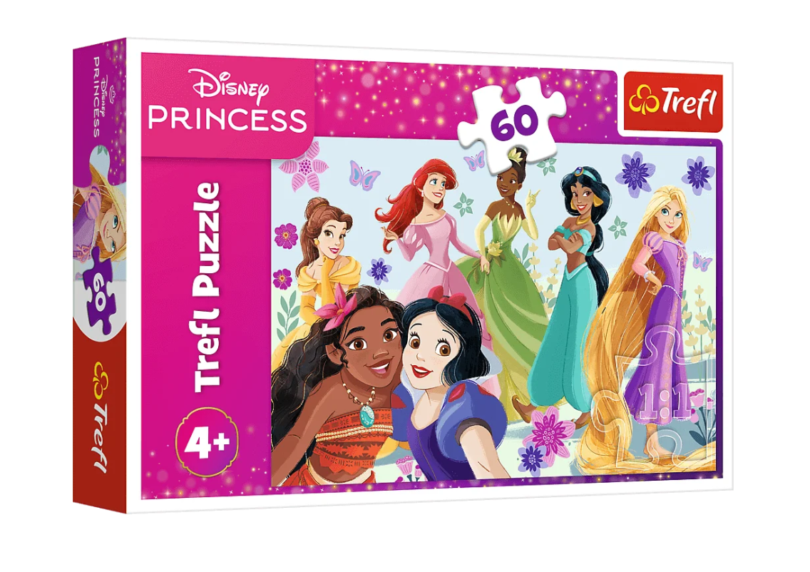 Puzzel – 60 – Prinsessen in actie – Disney Princess – Trefl 17409