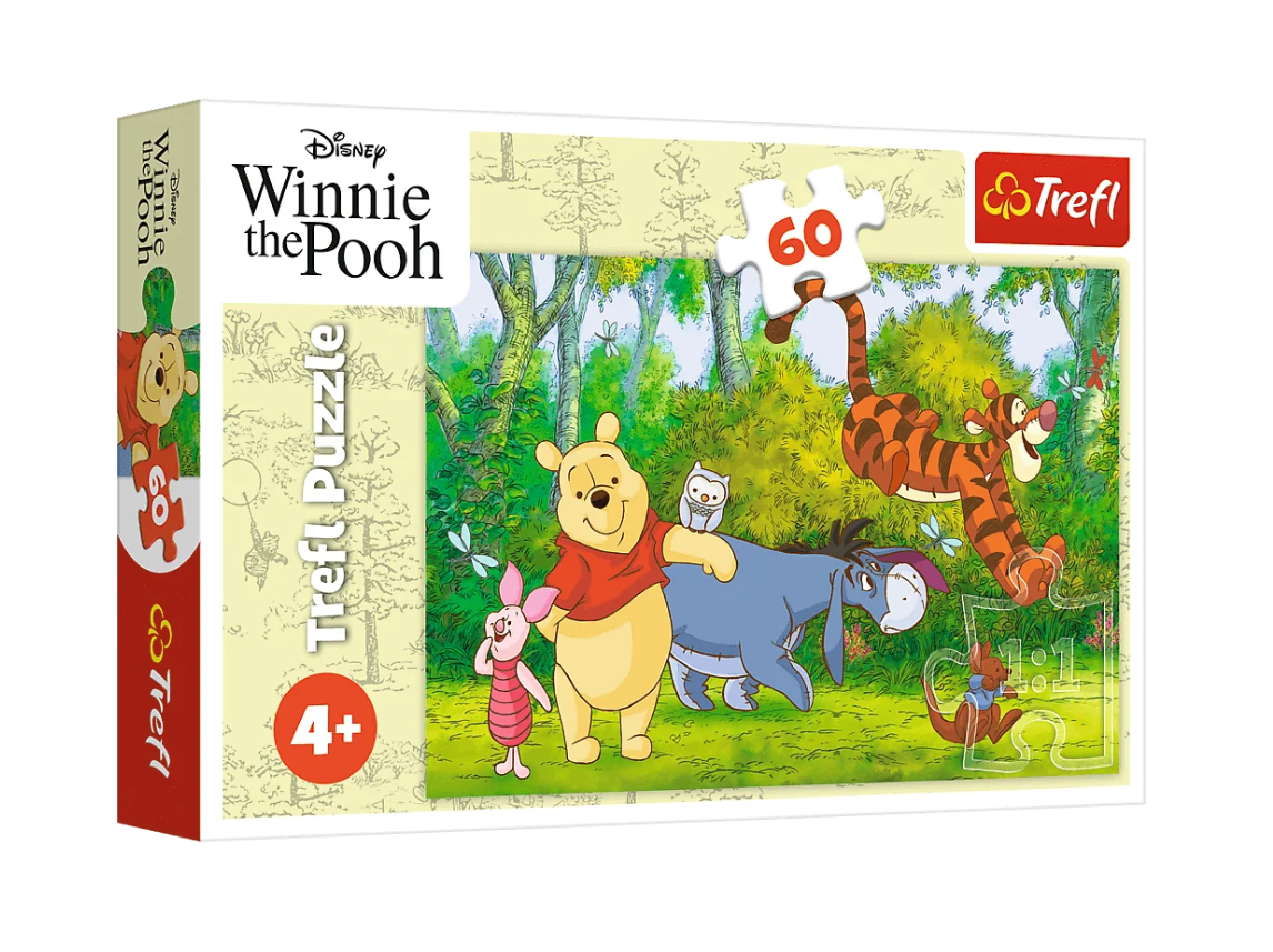 Puzzle – 60 – Yummy Honey – Disney – Winnie The Pooh – Trefl 17411