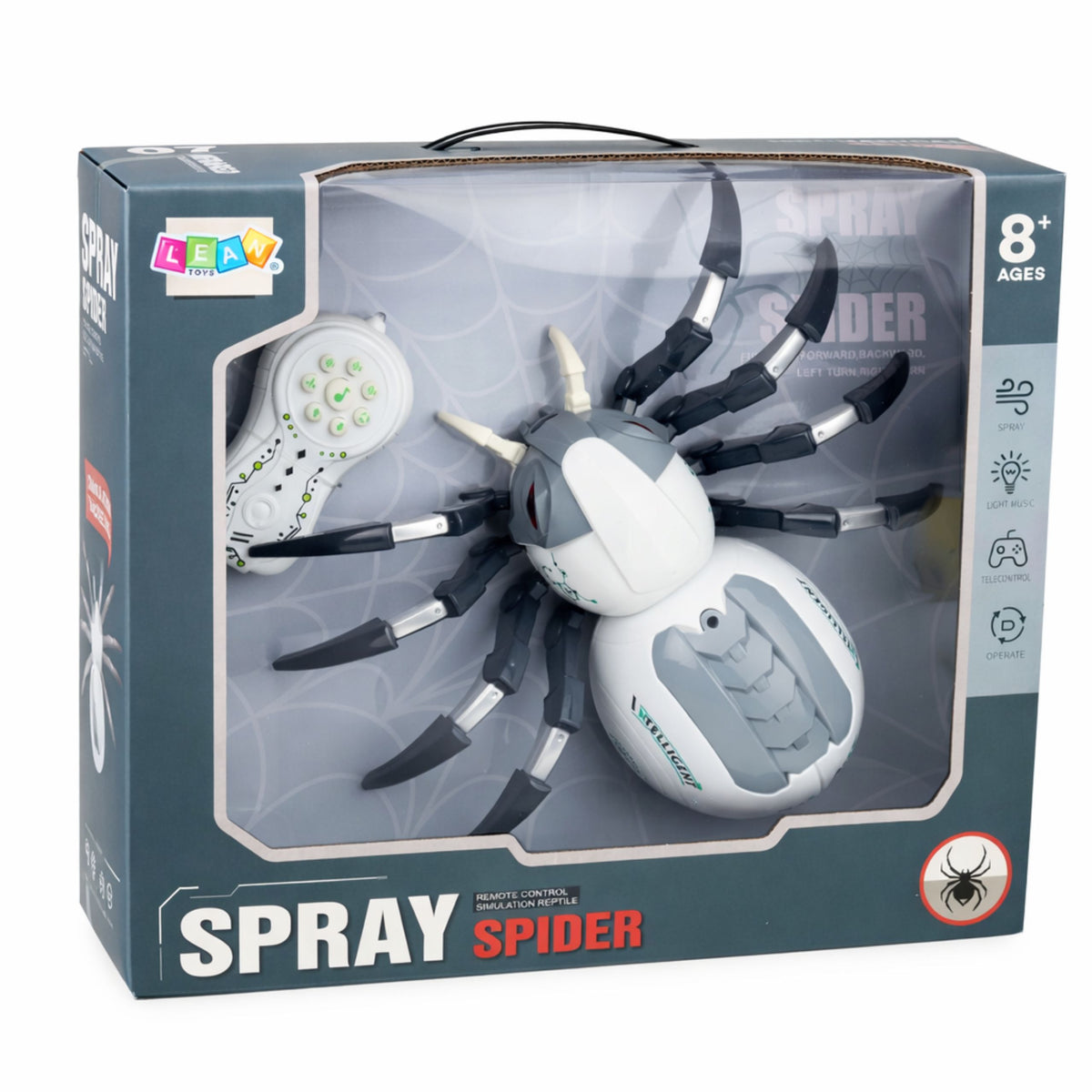 Rc Remote Controlled Spider Robot With Smoke Effect Lights Sounds