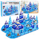 Magnetic Blocks Ice Land Animal Figures Blue 94 Pcs.