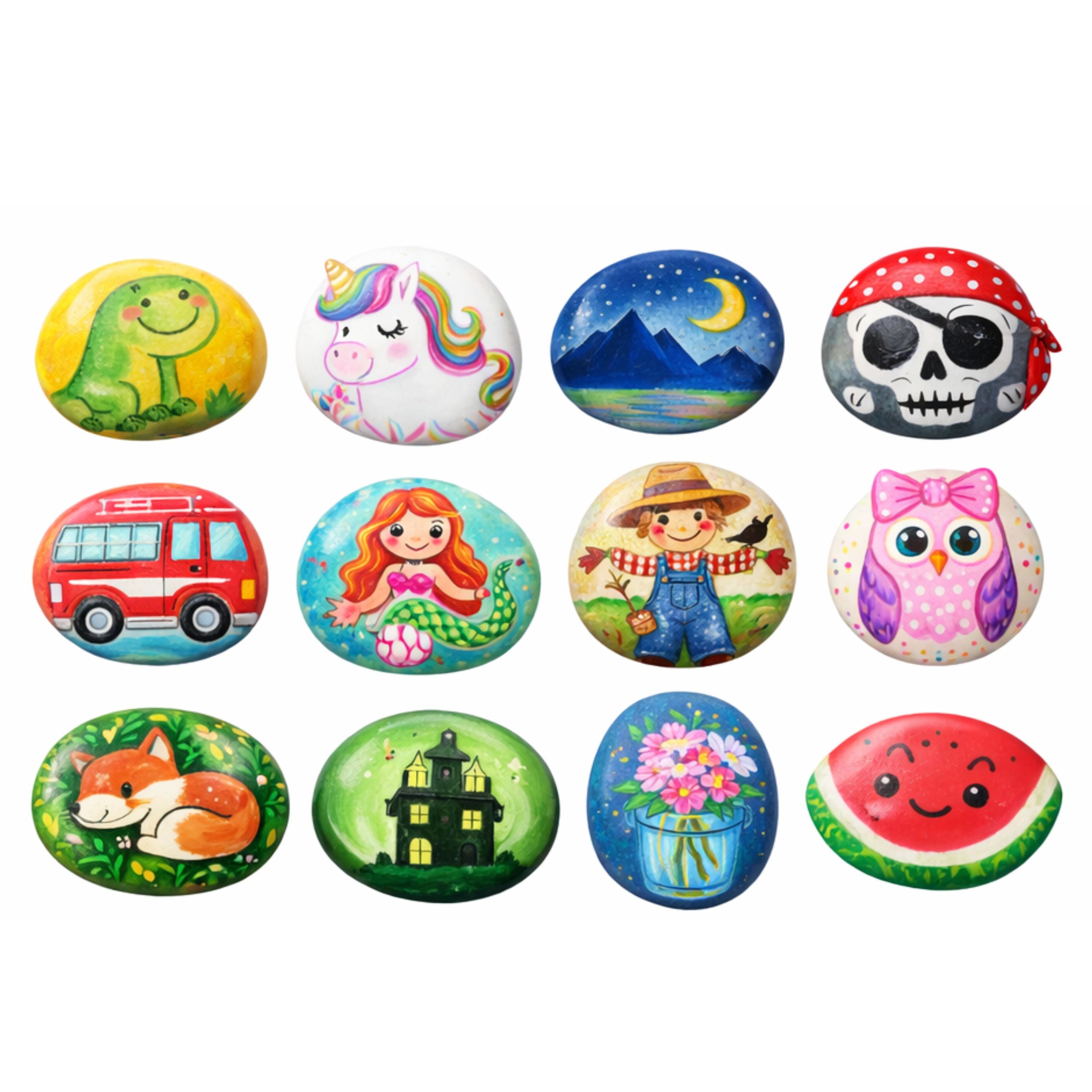 Creative Set For Painting Rocks Markers Glitter Glues