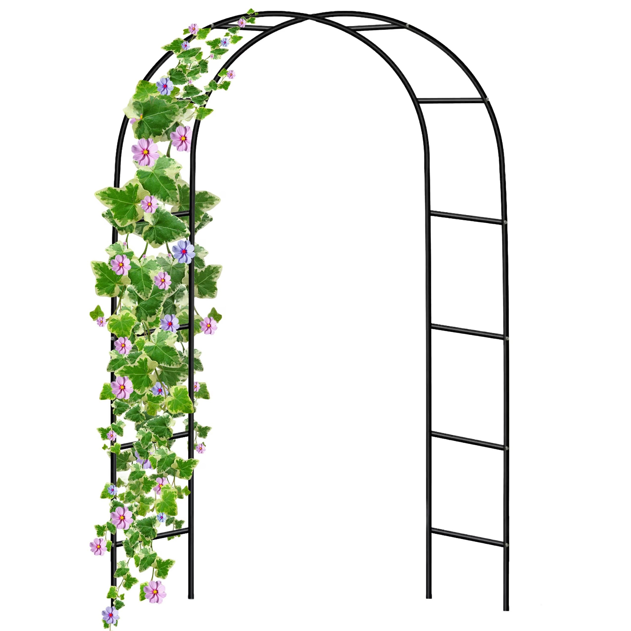 Metal Garden Pergola For Plants Support For Climbers Arch 240x140 Cm