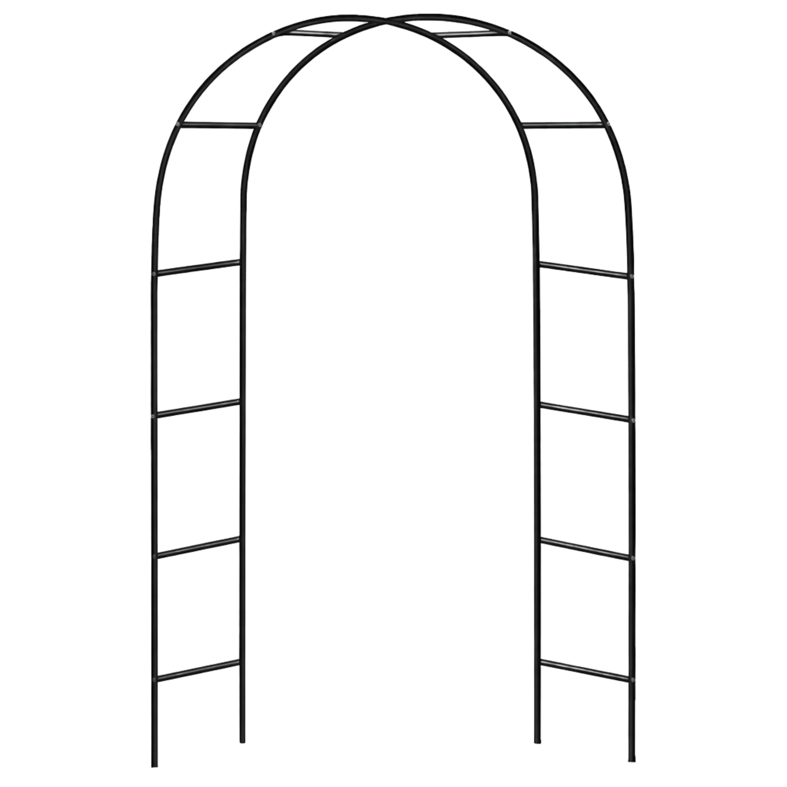 Metal Garden Pergola For Plants Support For Climbers Arch 240x140 Cm