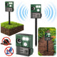 Solar Animal Repeller med rörelsesensor ultraljud LED dioder