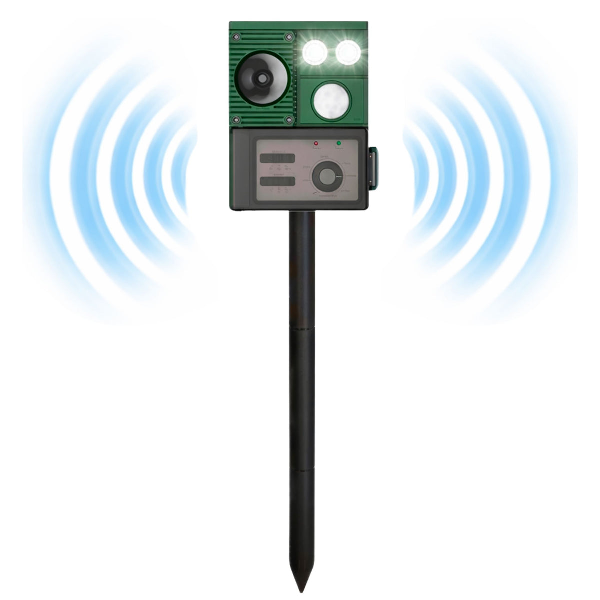 Solar Animal Repeller med rörelsesensor ultraljud LED dioder