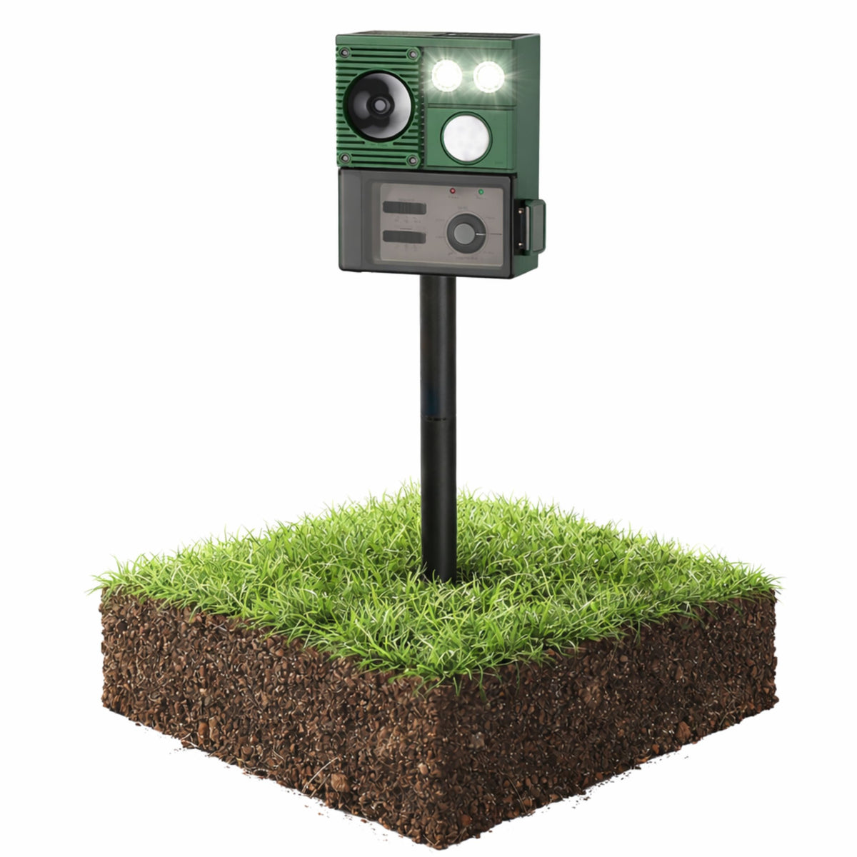 Solar Animal Repeller med rörelsesensor ultraljud LED dioder