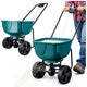 Rotary Seeder On Wheels For Fertilizing Grass Seeds Salt Sand 27l