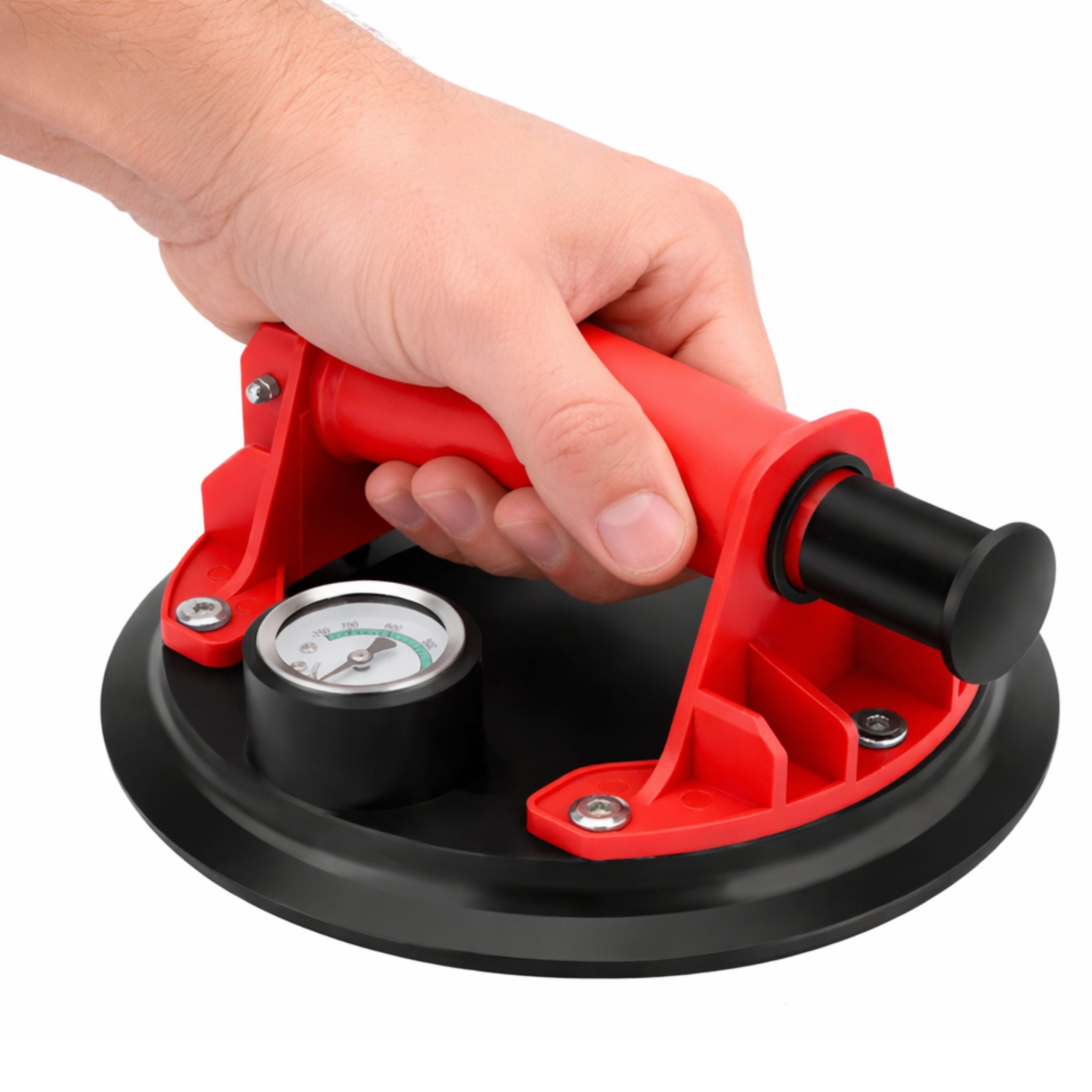 Vacuum Suction Cup For Tiles Glazes And Glass With Pressure Gauge 20 Cm