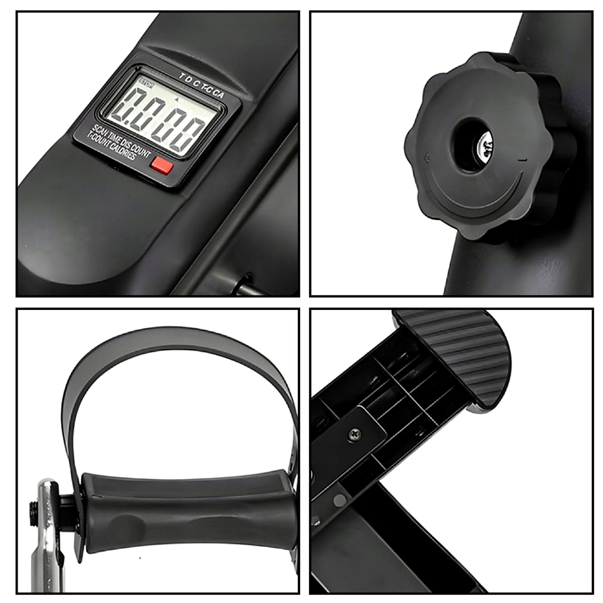 Afișaj LCD 2 în 1 pentru reabilitare rotor mini biciclete de exercițiu negru