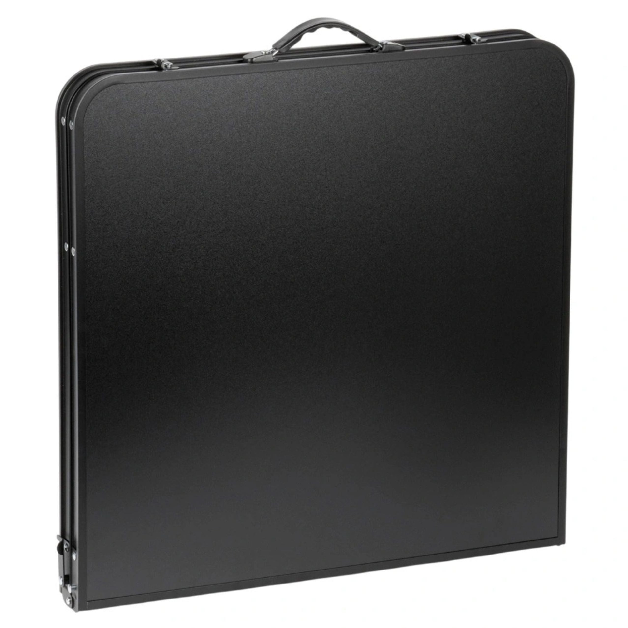 Set Of Camping Furniture Folding Table 4 Stools Black Suitcase