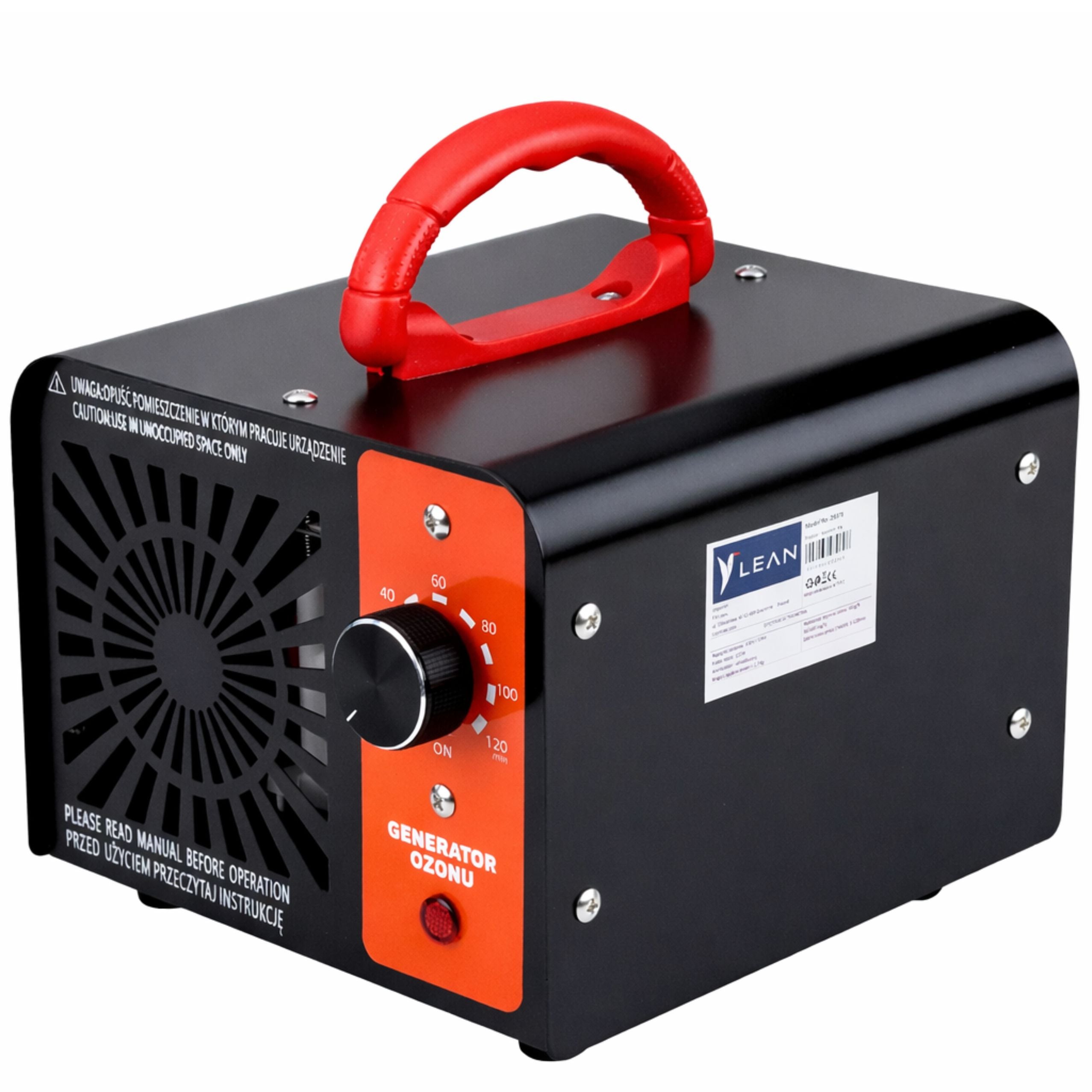 Ozone Generator Lean Ozonator 155w 60000mg Timer 120 Min
