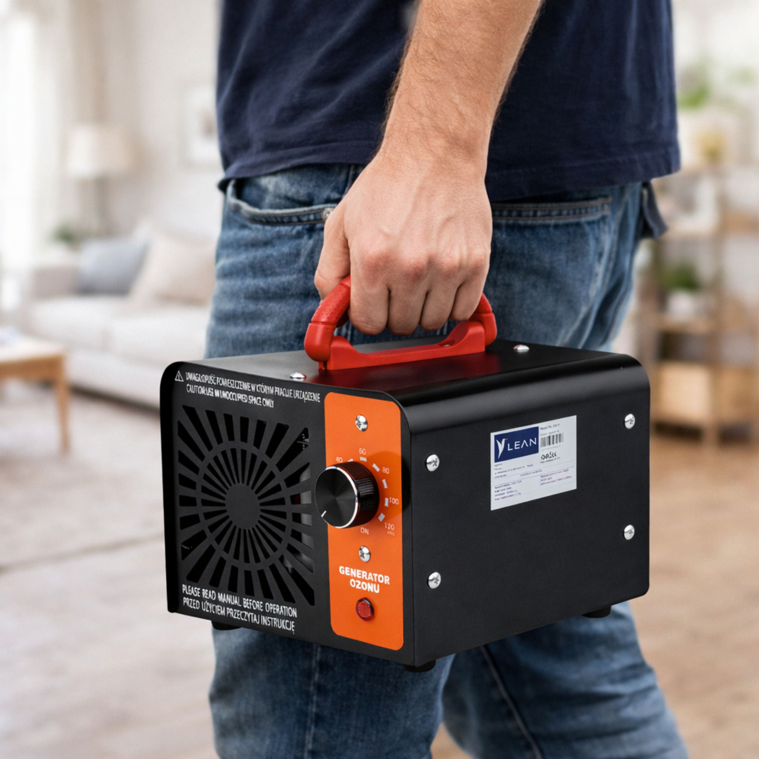 Ozone Generator Lean Ozonator 155w 60000mg Timer 120 Min