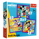 Puzzle – 3-in-1 (20 36 50 Pieces) – Mickey And His Merry Team – Mickey Mouse And Friends – Trefl 34894