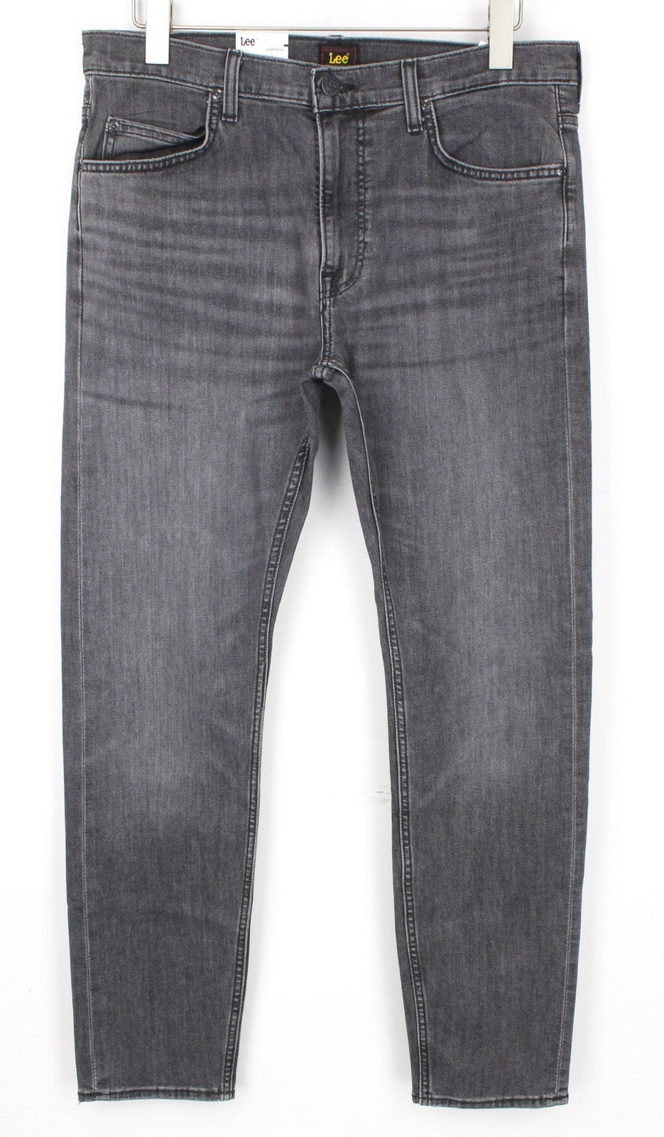 Lee Rider Mænd Jeansgrey Slim Fit Zip Fly Stretch Bomuld Denim Style