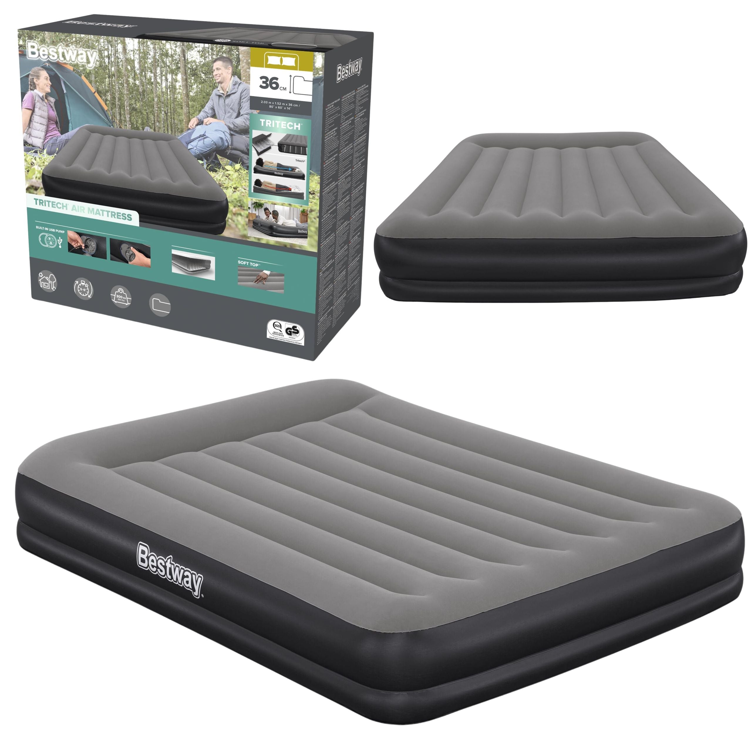 Tritech Air Mattress 203x152cm Bestway 671bu