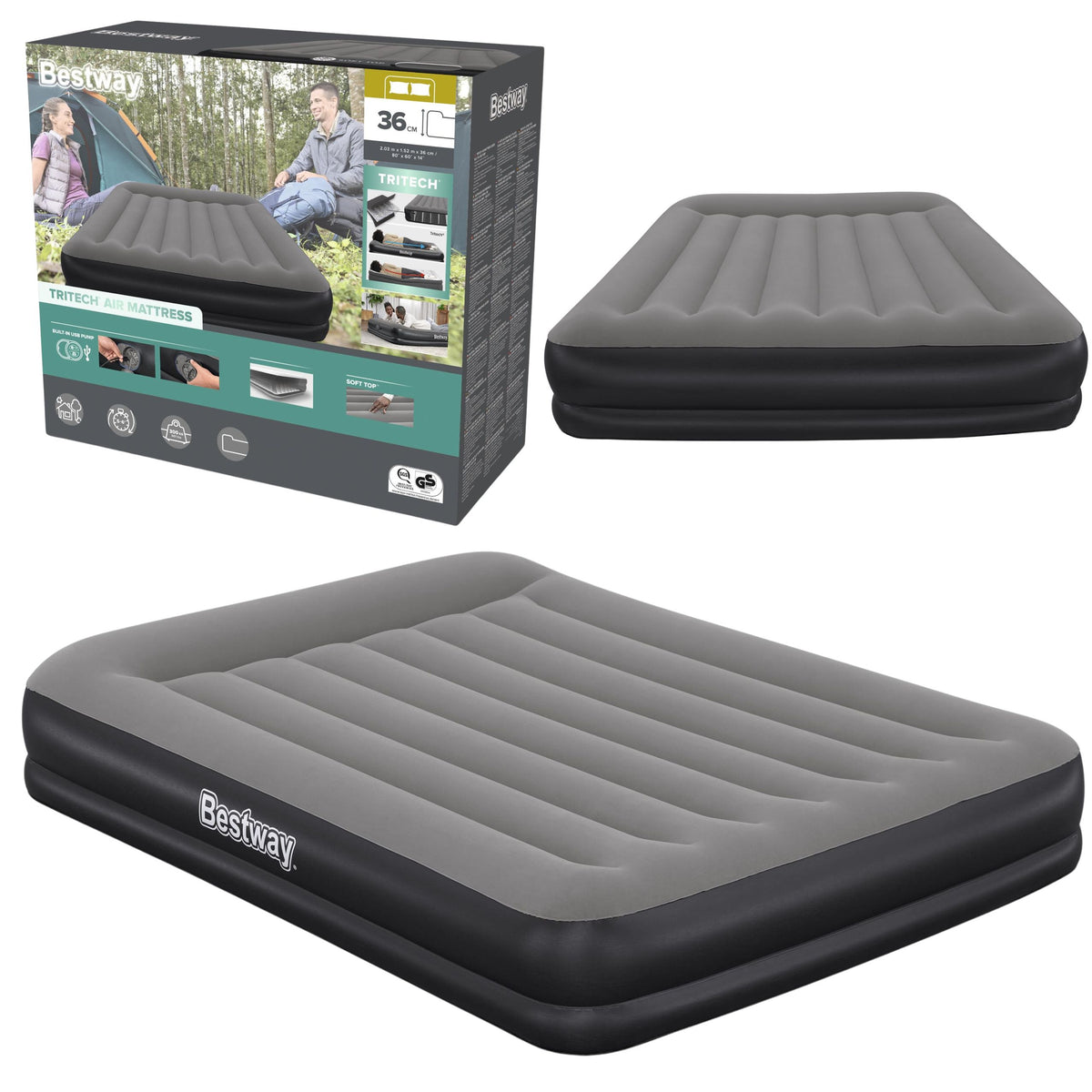 Tritech légmatrac 203x152cm Bestway 671bu