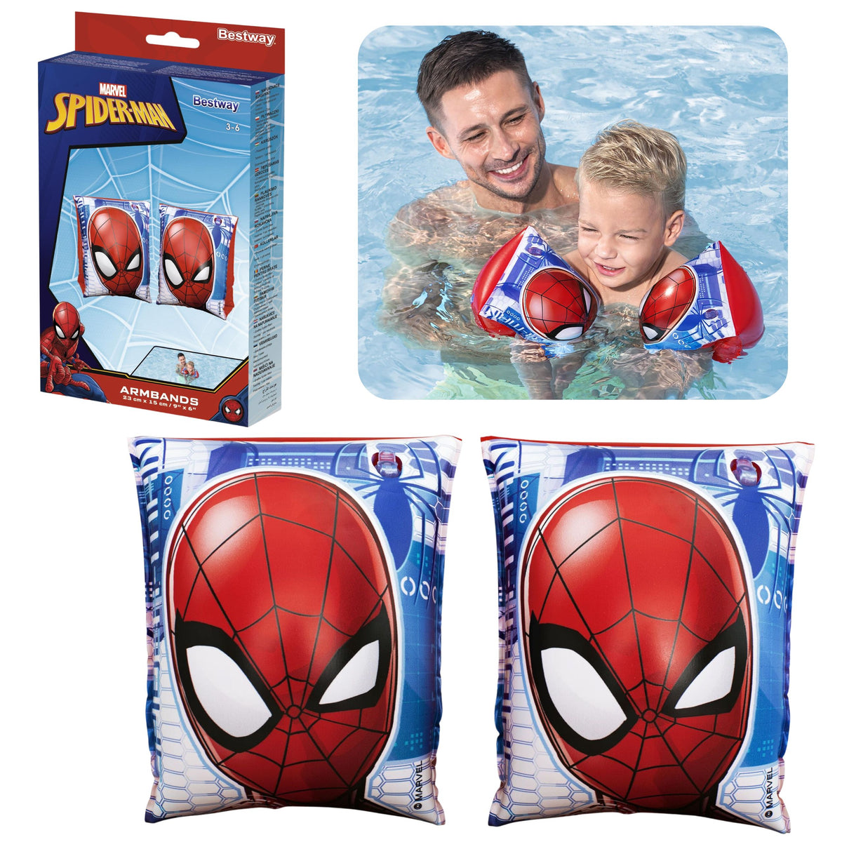 Marvel Spider-man Bestway 98001 simarmband för barn