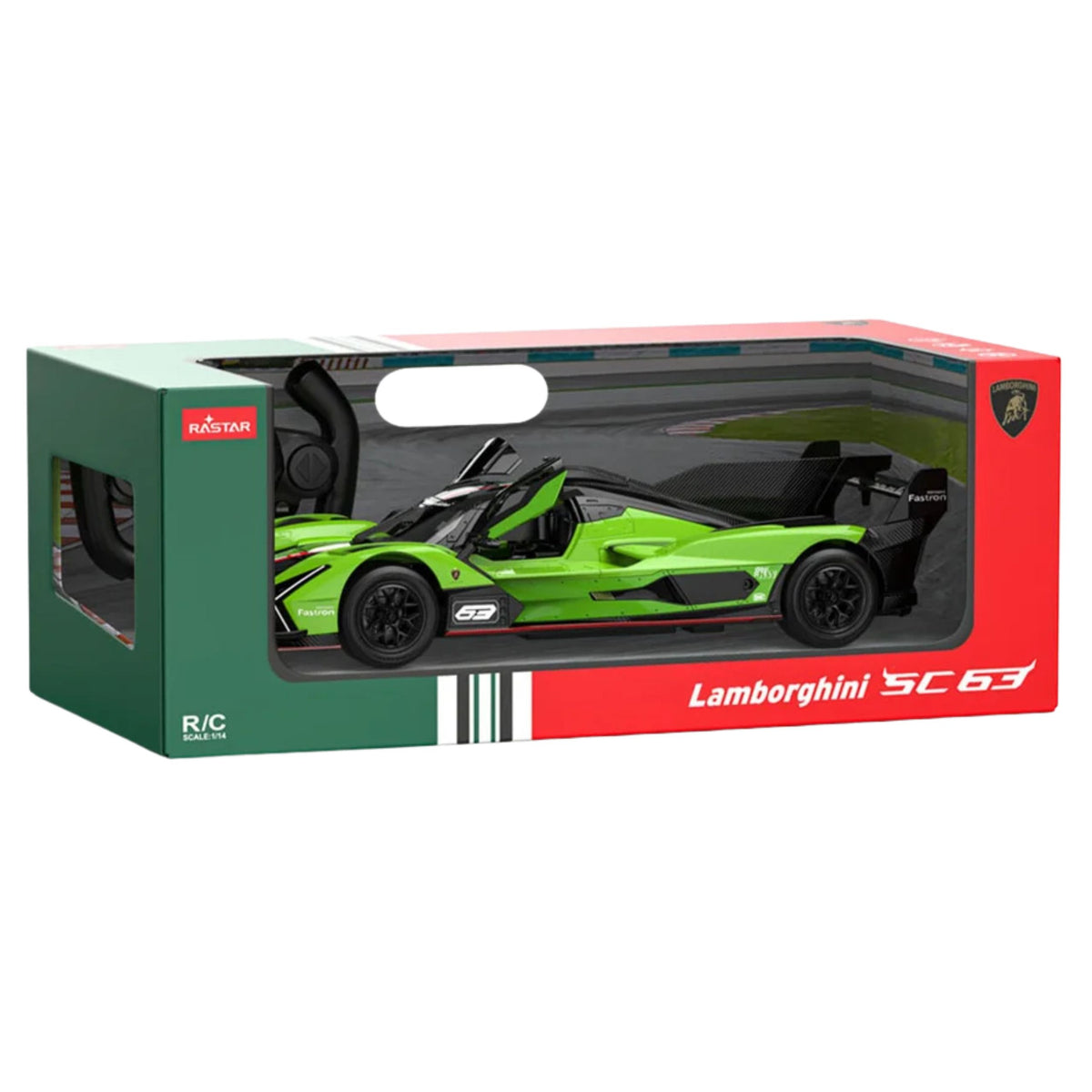 Lamborghini Sc63 Remote Controlled Rc Race Car Rastar Green 1:14