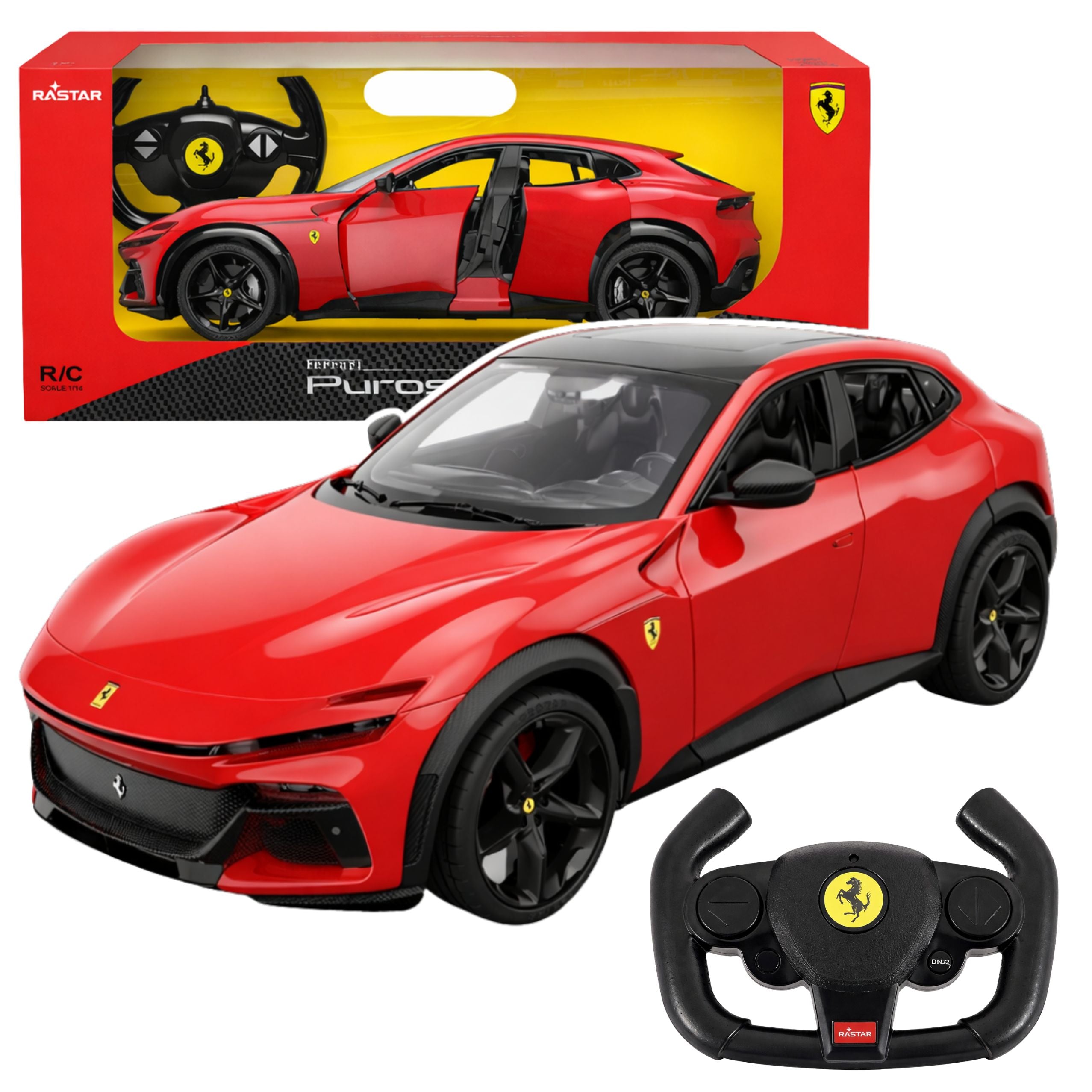 Ferrari Purosangue Remote Control Car Rc Rastar Red 1:14