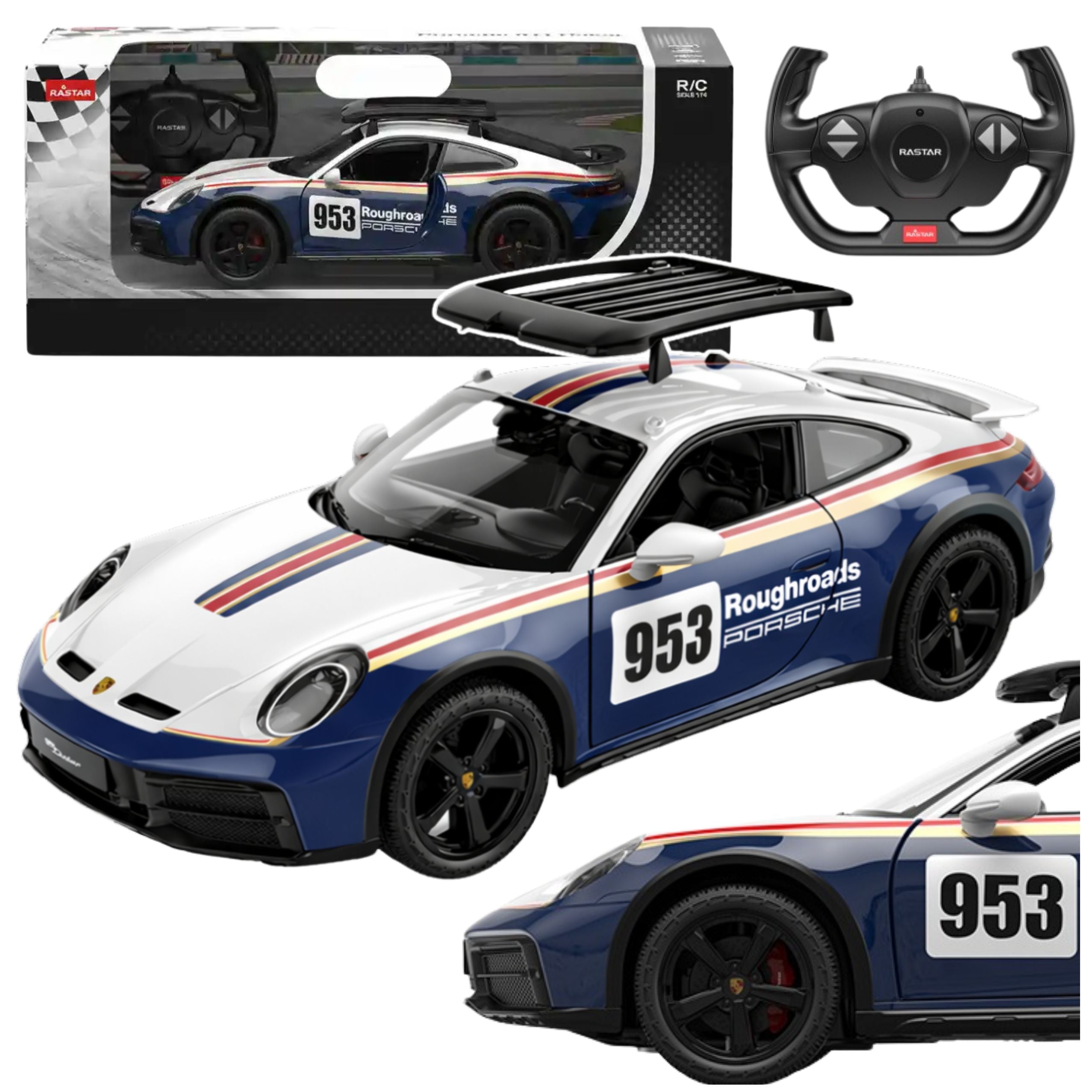 Porsche 911 Dakar Performance Remote Controlled Rc Rastar 1:14