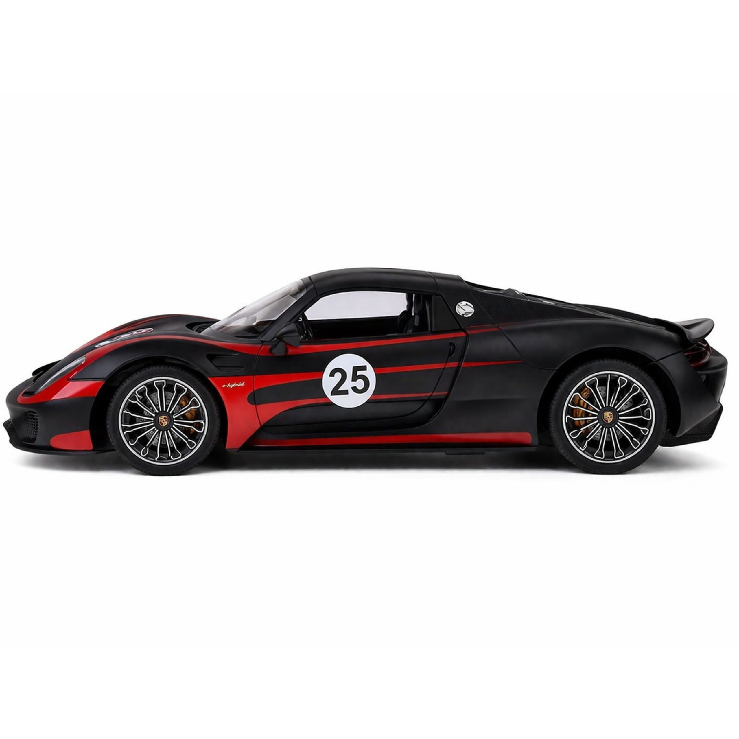 Porsche 918 Spyder Performance Remote Controlled Rc Car Black Rastar 1:14