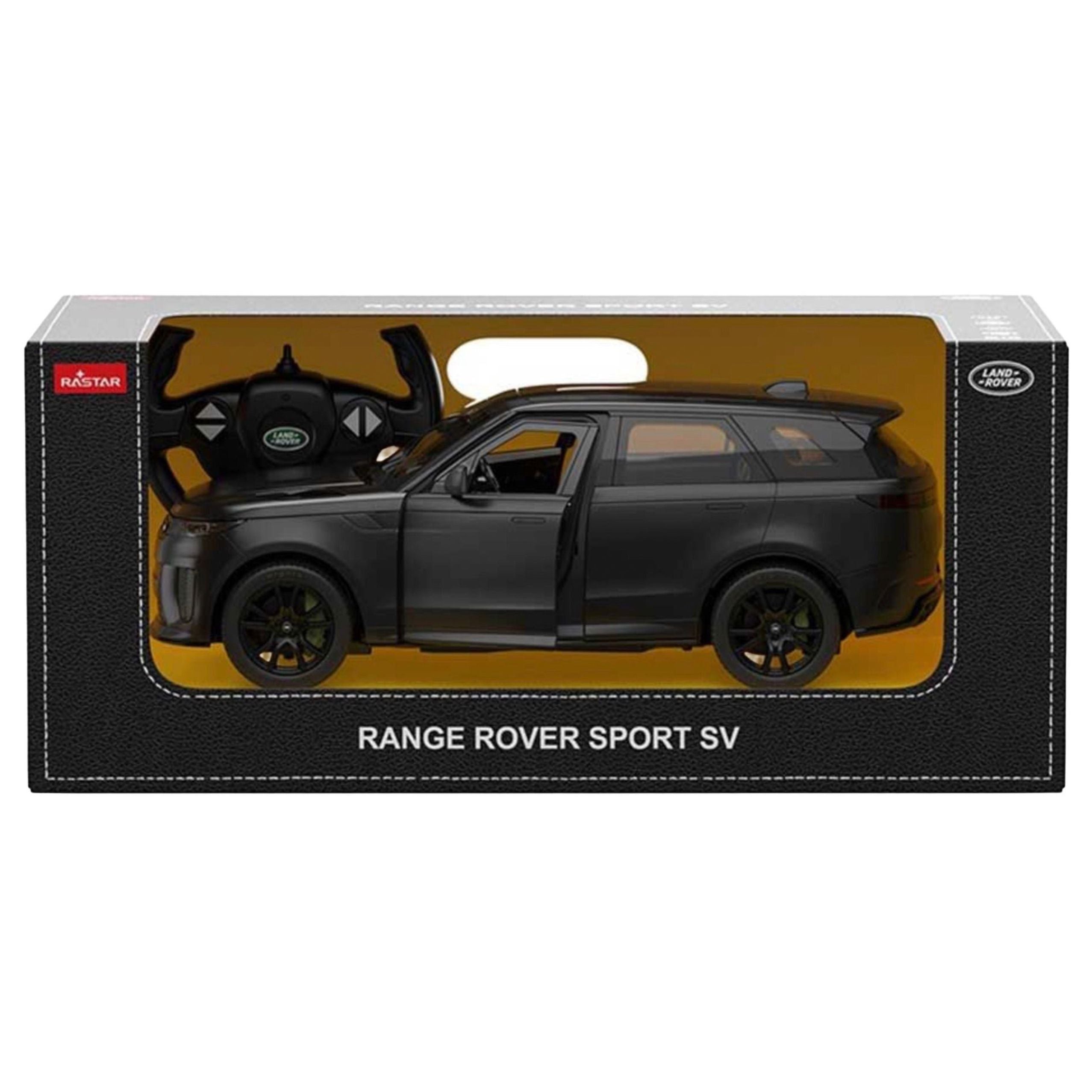 Range Rover Sport Sv Remote Controlled Rc Car Black Rastar 1:14